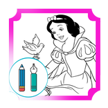 Coloring Pages For Snow White and Seven Dwarfs
