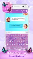 Keyboard Farbe Schmetterlinge Plakat