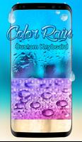 Color Rain Custom Keyboard Affiche