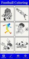 Color by number football coloring book game 海报