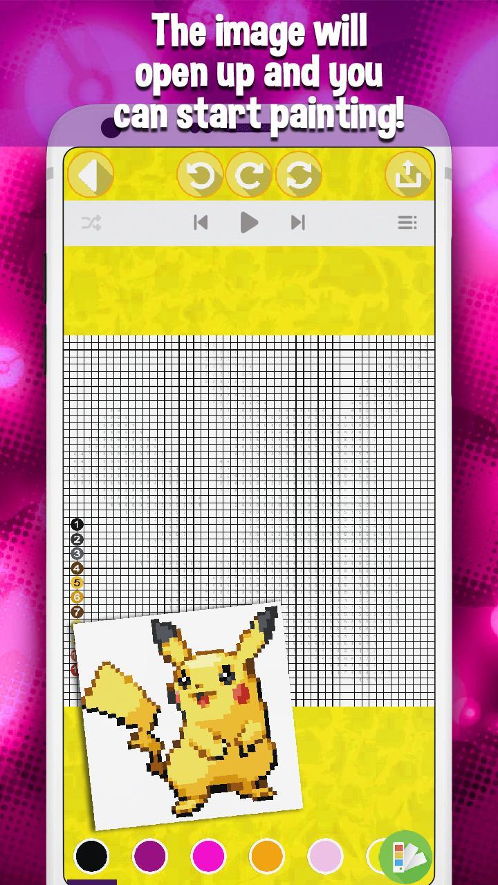 Pixel Art Malen Nach Zahlen Pokemon Für Android Apk
