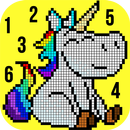 Color by Number Unicorn Pixel Art APK