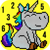 Tô Màu Theo Số Unicorn biểu tượng