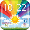 Colorful Clock Weather Widget