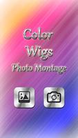 Colorful Wigs Photo Montage پوسٹر