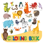 Icona Coloring animals picture : alphabets for Kids