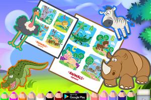 3 Schermata Coloring animals picture : alphabets for Kids