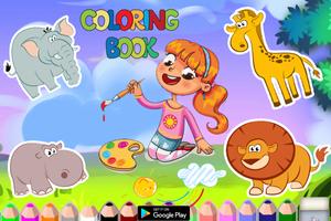 Coloring animals picture : alphabets for Kids capture d'écran 1