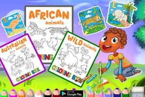 Coloring animals picture : alphabets for Kids 截图 2