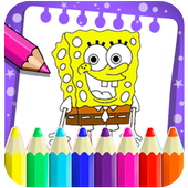 Paint Spogebober Coloring Game icon