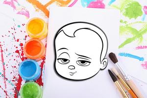 How To Color Boss baby Game Cartaz