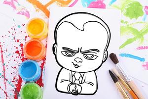 How To Color Boss baby Game screenshot 1