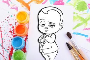 How To Color Boss baby Game স্ক্রিনশট 3