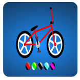 Coloring book: Bike 3D