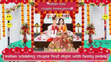 Indian New Couple Honeymoon & Indian wedding Affiche