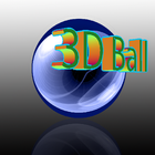 3D balls in goal icon