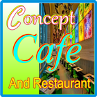 概念咖啡厅和餐厅 图标