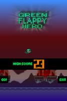 Green Flappy Hero Poster