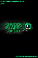 Green Flappy Hero ảnh chụp màn hình 1