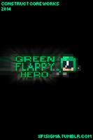 Green Flappy Hero captura de pantalla 1