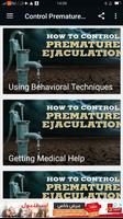 Control Premature Ejaculation poster
