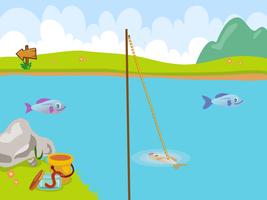 ChanMaliChan Fishing Game Cartaz