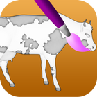 cow coloring games icon