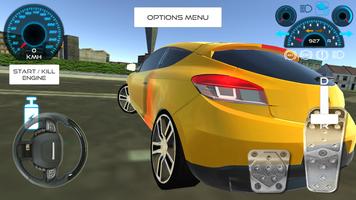 Coupe Racing Car Rider پوسٹر