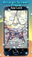 Pantalla Rota Broma Realista: Bloqueo de App Poster