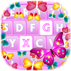 Teclado Emoji con Mariposas icono