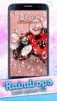 Raindrops Lock Screen HD Poster