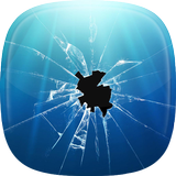 Cracked Screen Live Wallpaper icône