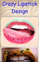 Crazy Lipstick Design Affiche