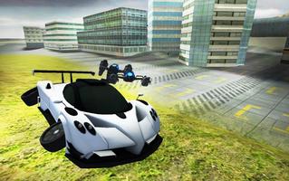 Flying Car Simulator 3D Affiche