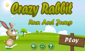 Crazy Rabbit Run And Jump Affiche