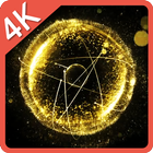 Gold 3D Explosion Live WP Zeichen