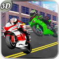 Bike Race City Traffic
