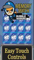 Bubble Warriors Memory Match Affiche