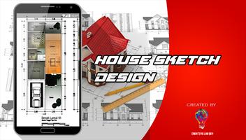 House sketch Design Affiche