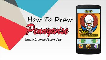 how to draw Pennywise Affiche