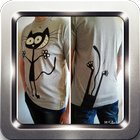 Diseño creativo de camiseta 3D icono