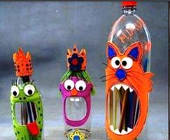Creative bottle shape Affiche