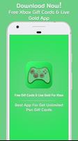 Free Xbox Live Gold & Xbox Gift Cards plakat