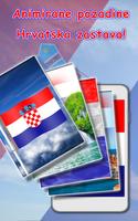 Croatian Flag Wallpaper 3d โปสเตอร์
