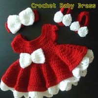 Crochet baby dress Affiche
