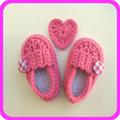 crochet baby shoes