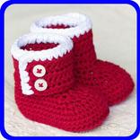 crochet baby shoes