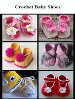 crochet baby shoes পোস্টার