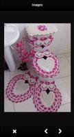 Crochet Bath Set Decorations Affiche