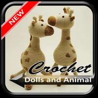 Bonecas e animais de crochê Cartaz